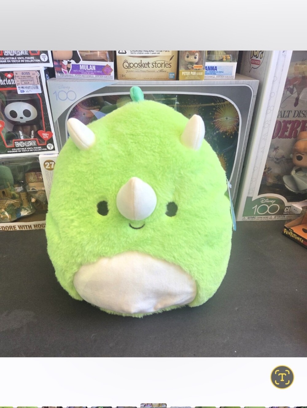 Squishmallows FuzzAMallows 12" Derek The  Ceratosaurus. Brand New With Tags.